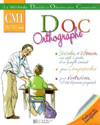 Doc orthographe CM1 : 9-10 ans