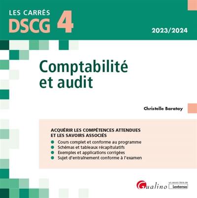 Comptabilité et audit, DSCG 4 : 2023-2024