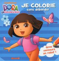 Dora l'exploratrice : je colorie sans déborder : gros contours en relief !