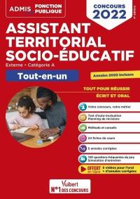 Assistant territorial socio-éducatif : externe, catégorie A, tout-en-un : concours 2022