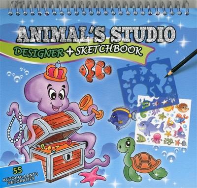 Animal's studio : designer + sketchbook : animaux marins