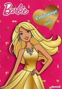 Barbie : coloriage avec stickers !
