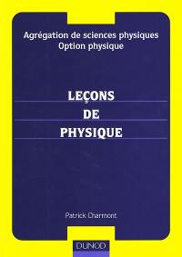 Agrégation de sciences physiques, option physique : leçons de physique