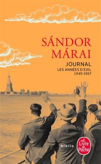 Journal. Les années d'exil : 1949-1967