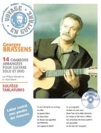 Georges Brassens : 14 chansons arrangées pour guitare solo et duo