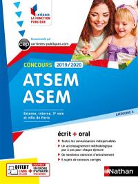 ATSEM et ASEM, concours 2019-2020 : catégorie C, concours externe, interne, 3e voie et ville de Paris : écrit + oral