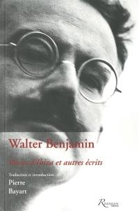Walter Benjamin, récits d'Ibiza et autres écrits