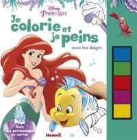 Disney princesses : je colorie et je peins avec les doigts