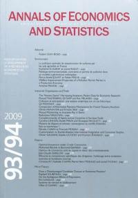 Annals of economics and statistics, n° 93-94