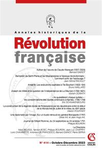 Annales historiques de la Révolution française, n° 414