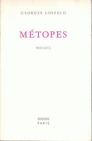 Métopes : poèmes