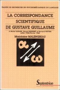 La correspondance scientifique de Gustave Guillaume