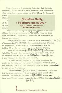 Christian Gailly, l'écriture qui sauve