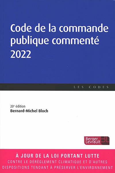 Code de la commande publique commenté 2022