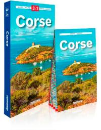 Corse : 3 en 1 : guide, atlas, carte laminée