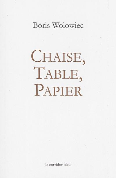 Chaise, table, papier