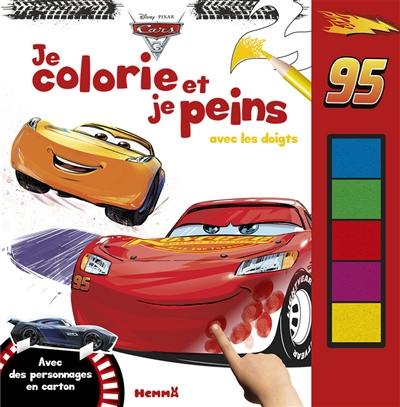 Cars 3 : je colorie et je peins avec les doigts