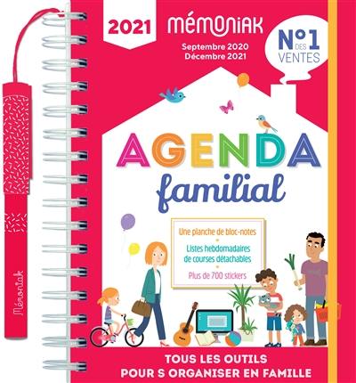 Agenda familial : de septembre 2020 à décembre 2021 : tous les outils pour s'organiser en famille
