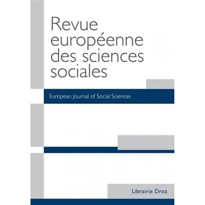 Revue européenne des sciences sociales et Cahiers Vilfredo Pareto, n° 58-1. Varia. Dernières études sur la sociologie de Raymond Boudon