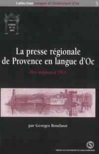 La presse régionale de Provence en langue d'oc : des origines à 1914