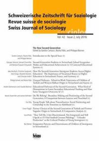 Schweizerische Zeitschrift für Soziologie, n° 42-2. The new second generation