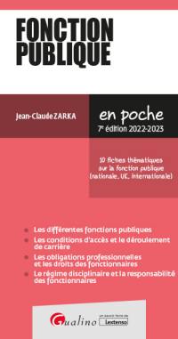 Fonction publique : 2022-2023