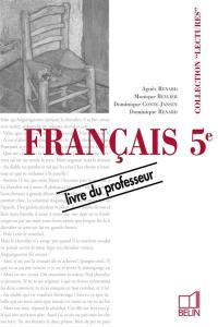 Français 5e : livre du professeur