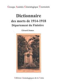 Dictionnaire des morts de 1914-1918 : département du Finistère
