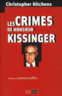 Les crimes de monsieur Kissinger