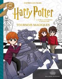 Le livre de coloriage de Poudlard : tournois magiques : d'après les films Harry Potter