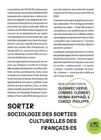 Sortir : sociologie des sorties culturelles des Français.es