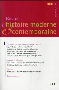 Revue d'histoire moderne et contemporaine, n° 63-1