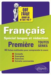 Français première toutes séries : spécial langue et rédaction