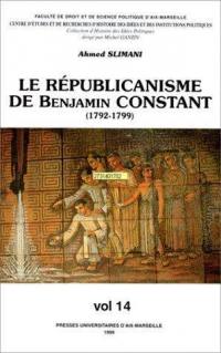 La républicanisme de Benjamin Constant (1792-1799)