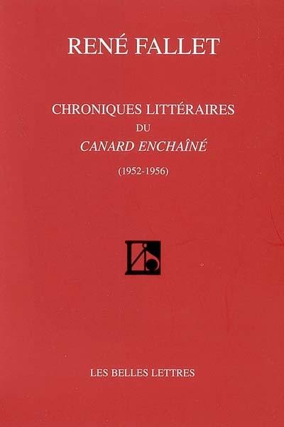 Chroniques littéraires du Canard enchaîné : 1952-1956