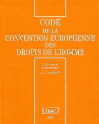 Code de la Convention européenne des droits de l'homme 2000