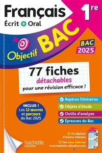 Français écrit + oral 1re : fiches détachables : bac 2025
