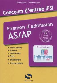 Concours d'entrée IFSI : examen d'admission AS-AP