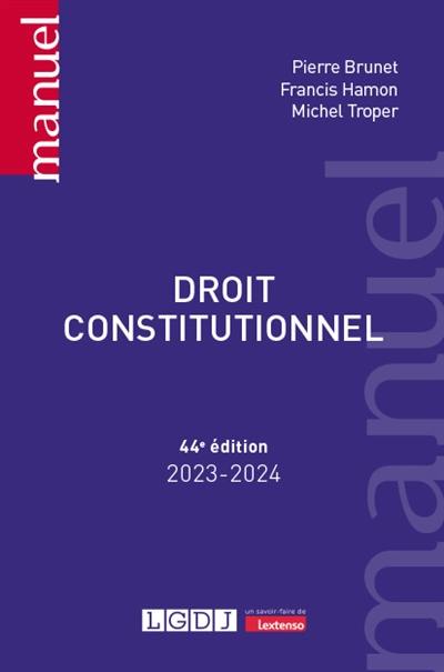 Droit constitutionnel : 2023-2024