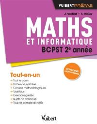 Maths et informatique BCPST 2e année : tout-en-un