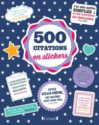 500 citations en stickers