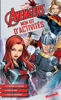 Marvel Avengers : mon kit d'activités : Black Widow, Thor, Captain Marvel