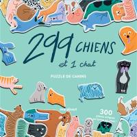 299 chiens et 1 chat : puzzle de canins