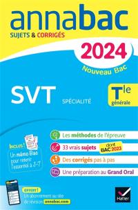 SVT spécialité terminale générale : nouveau bac 2024