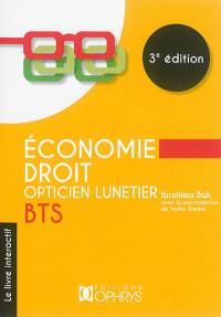 Economie-droit, BTS opticien lunetier : le livre interactif