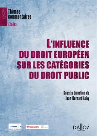L'influence du droit européen sur les catégories du droit public