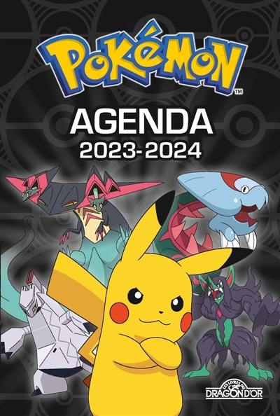 Pokémon : Agenda 2023-2024 : Couverture noire