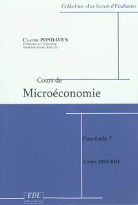 Cours de microéconomie : cours 2010-2011