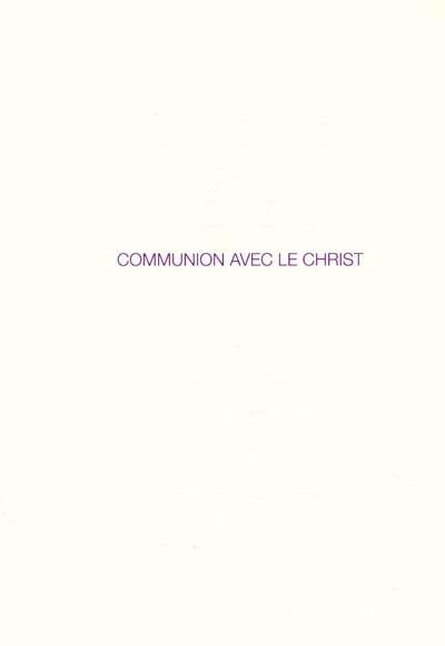 Dialogue sur l'éveil : communion avec le Christ