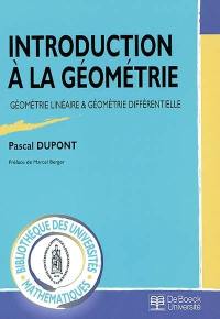 Introduction à la géométrie : géométrie linéaire et géométrie différentielle
